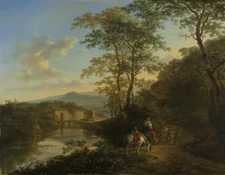 Italian Landscape with the Ponte Molle